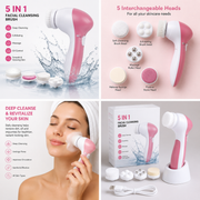 5-in-1 Facial Cleansing Brush