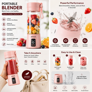 Portable Blender – USB Rechargeable Mini Juicer Bottle
