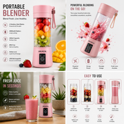Portable Blender – USB Rechargeable Mini Juicer Bottle