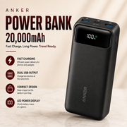 Anker Power Bank – 20000mAh Fast Charging Portable Charger