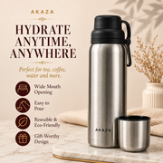 Stainless Steel Flask – Double Wall Vacuum Insulated Water Bottle