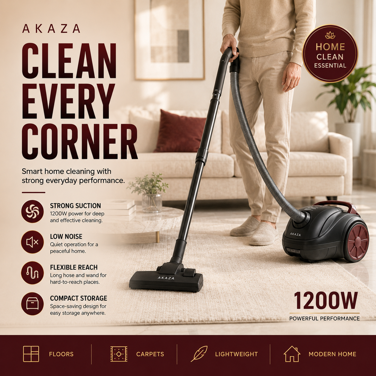 Vacuum Cleaner 1200W