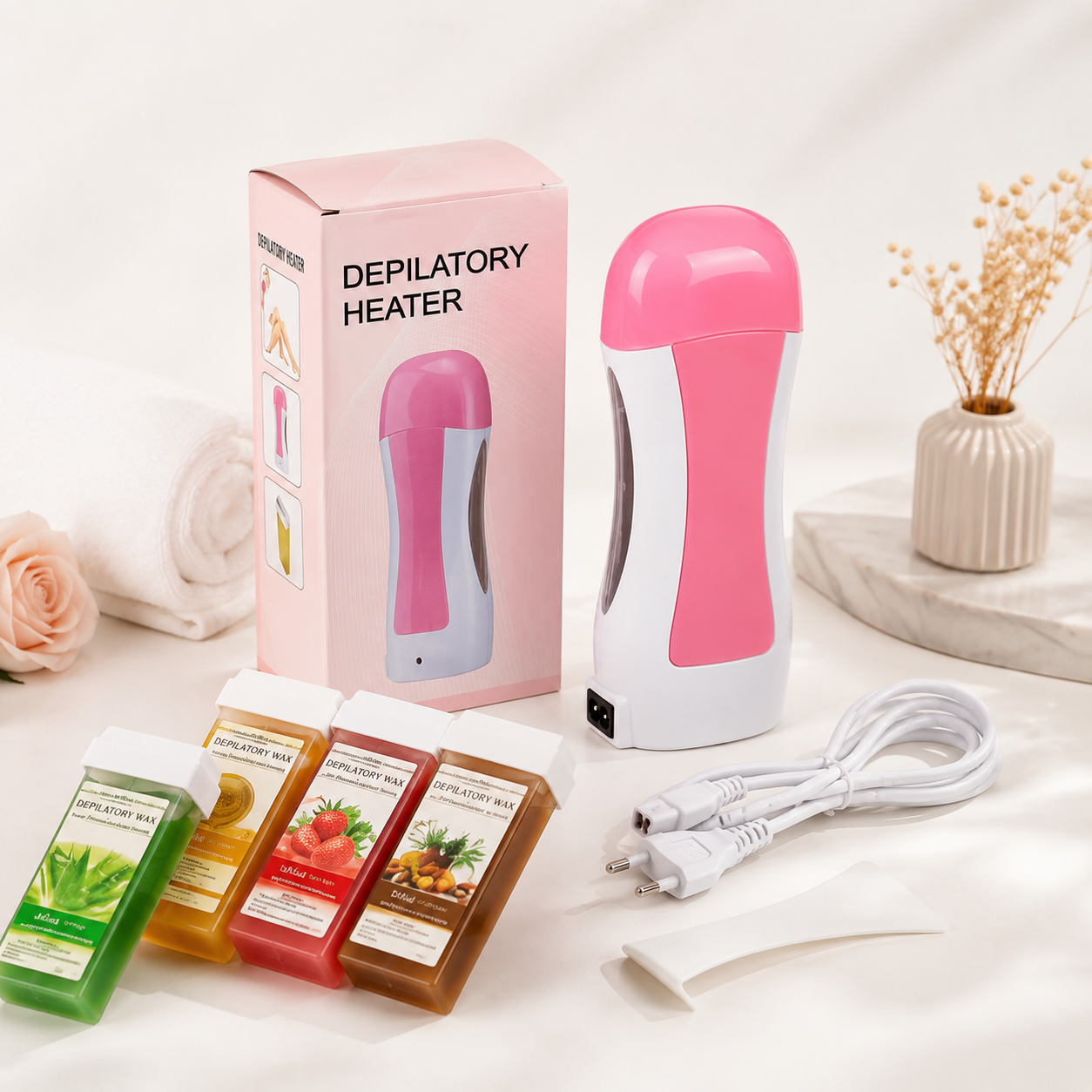 Depilatory Wax Heater Machine – Electric Hair Removal Wax Warmer for Home Waxing