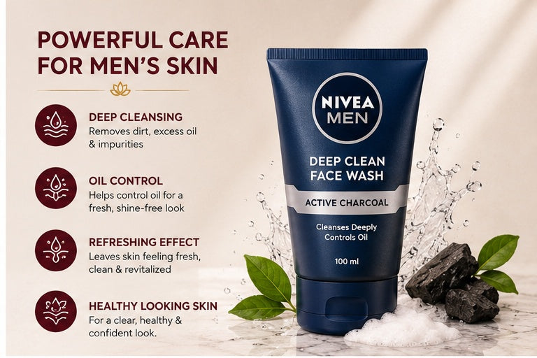Nivea Men Face Wash – Deep Cleaning & Oil Control